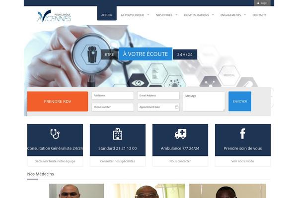 Medico theme site design template sample
