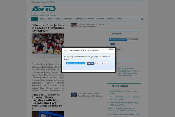 Daily Press theme site design template sample