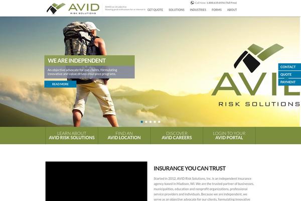 Avid theme site design template sample