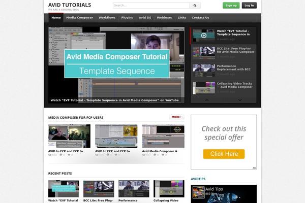 deTube theme site design template sample