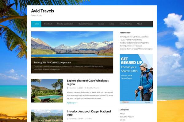 GoPress theme site design template sample