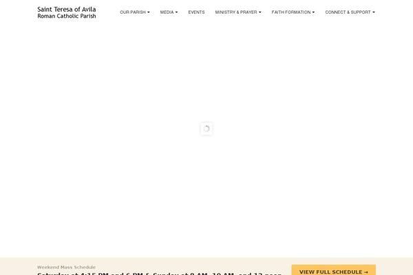 Church theme site design template sample