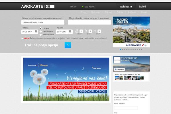 aviokarte.hr site used Aviokarte.hr