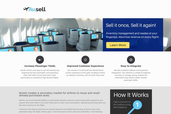 Vantage theme site design template sample