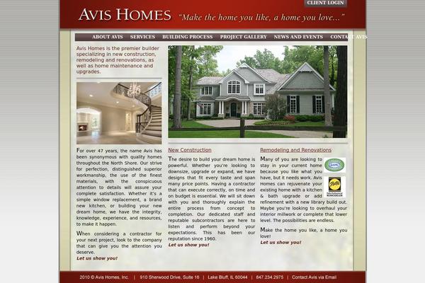Avis theme site design template sample
