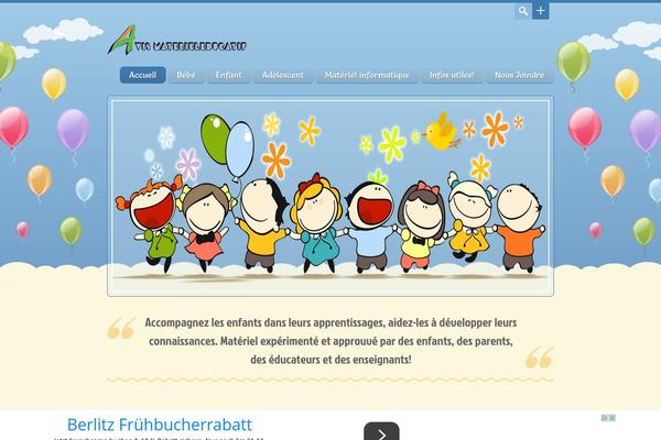 Happy Kids theme site design template sample