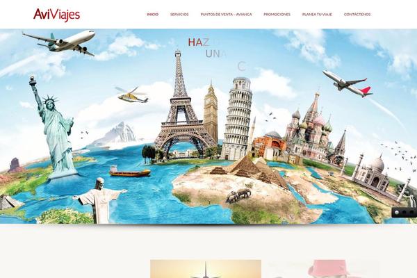 Travelo theme site design template sample
