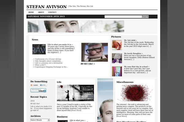 News Magazine Theme 640 theme site design template sample