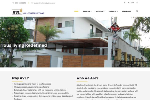 avlconstructions.in site used Buildnow