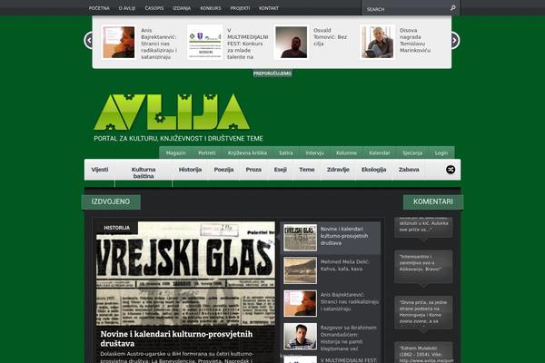 Continuum theme site design template sample