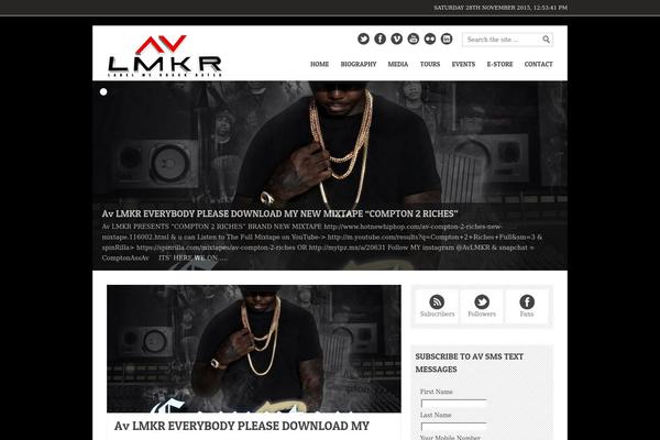 Backstreet theme site design template sample