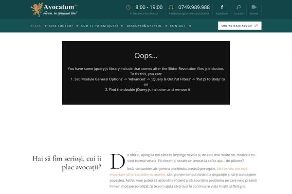 Site using Justicia-core plugin