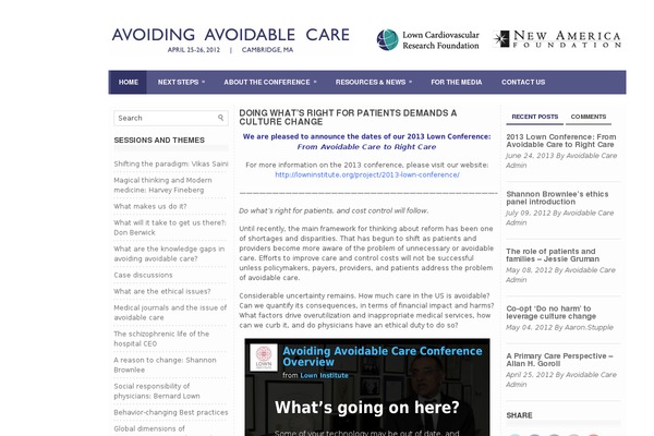 avoidablecare.org site used Spawp