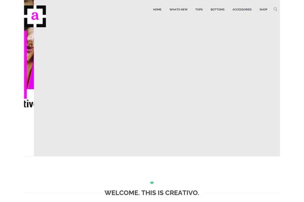 Creativo theme site design template sample