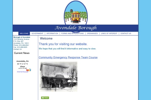 avondaleboro.net site used Avondale