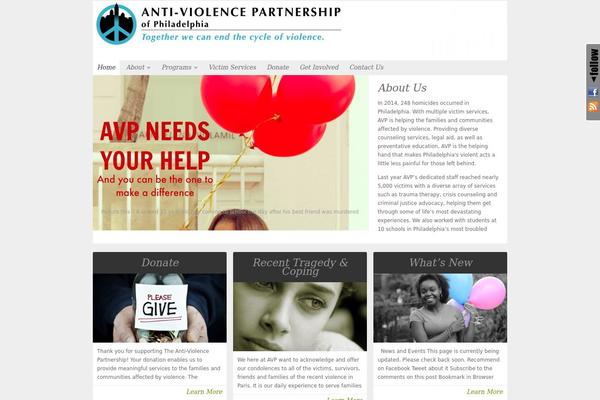 NonProfit theme site design template sample