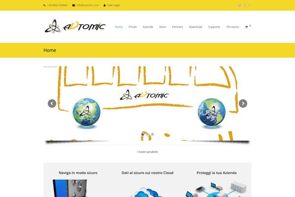 Total theme site design template sample
