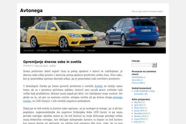 Twenty Ten theme site design template sample