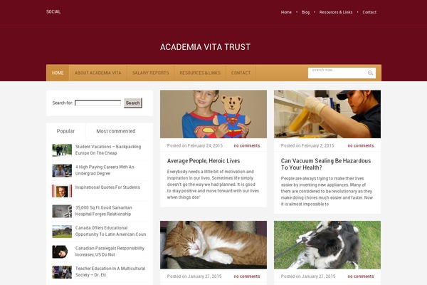 WP Education theme site design template sample