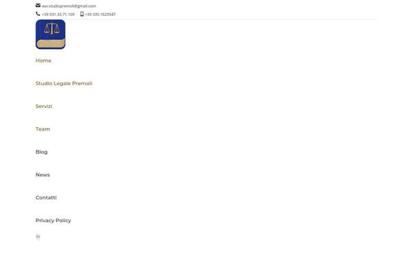 The7 Child theme site design template sample