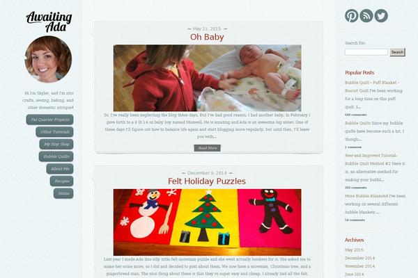 DailyJournal theme site design template sample