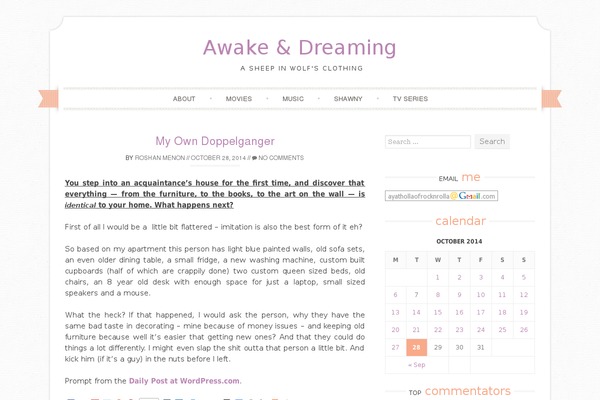 awakeanddreaming.org site used Biscuit-lite