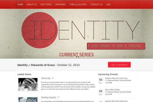 Churchope theme site design template sample