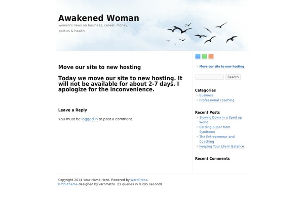 R755 theme site design template sample