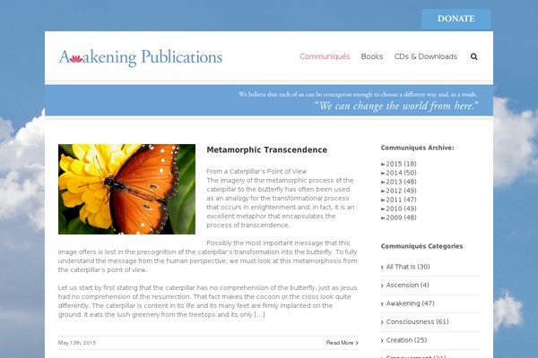 Site using Accordion Archive Widget plugin