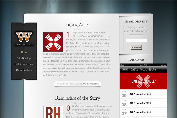 Memoir theme site design template sample