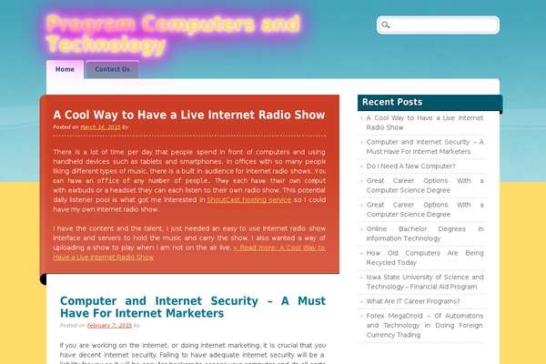 Citizen Journal theme site design template sample