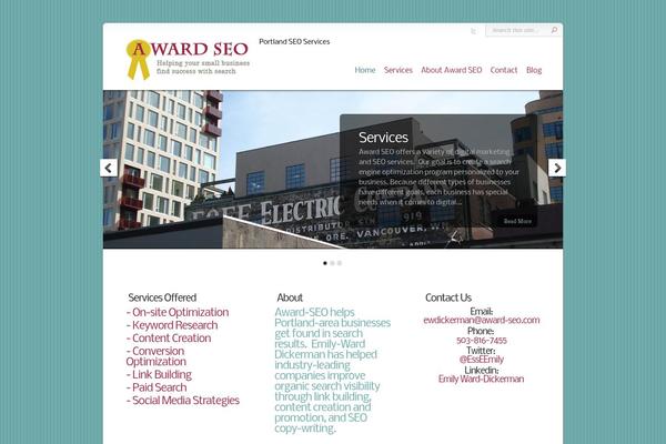 Chameleon theme site design template sample