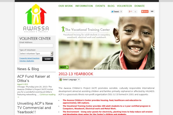 awassa.org site used Awassa