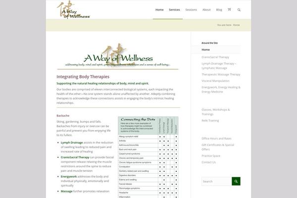 Enfold theme site design template sample