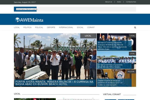 Pressbook-blog theme site design template sample