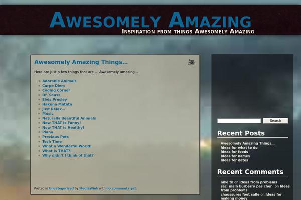 Adventure theme site design template sample