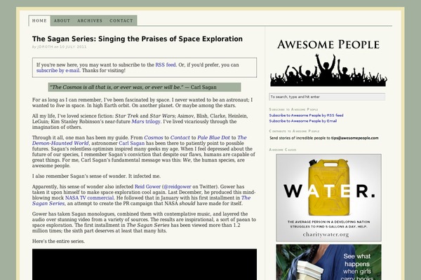 Thesis 1.8 theme site design template sample