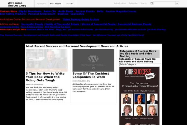 WordPress website example screenshot