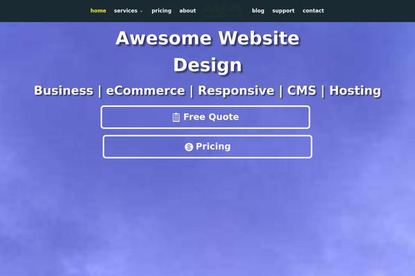 Site using Touchy-by-bonfire plugin