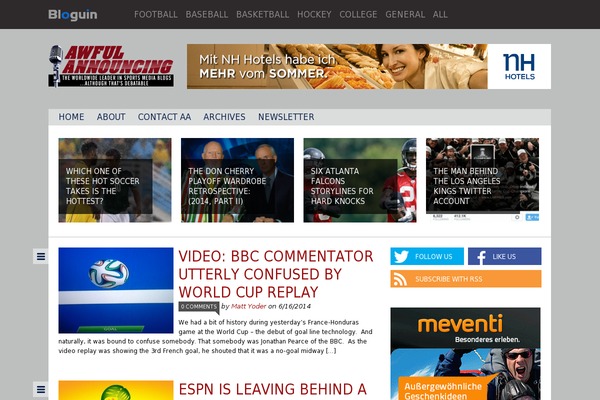 awfulannouncing.com site used Comebackmedia