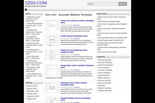Fasthink theme site design template sample