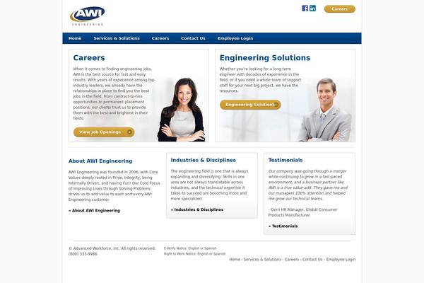 Awi theme site design template sample