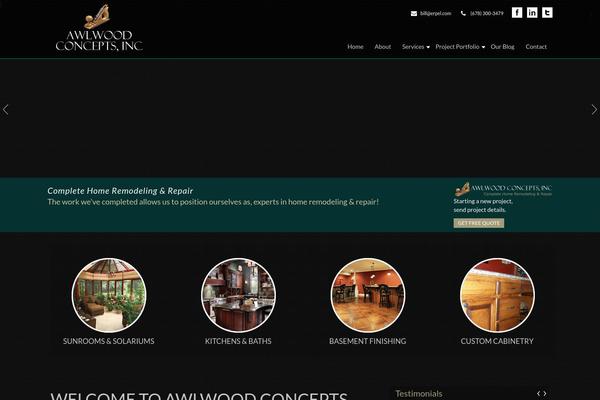 Arche theme site design template sample