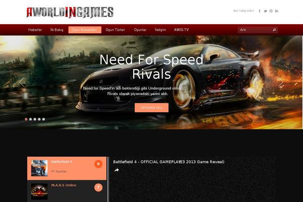 Gameszone theme site design template sample