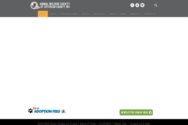 Pet-rescue theme site design template sample
