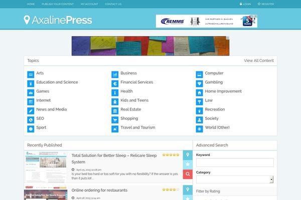 Dt theme site design template sample
