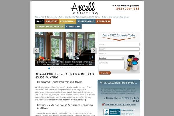 axcellpainting.com site used Axcell