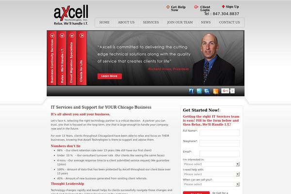 axcell theme websites examples