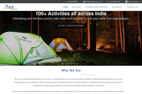 BookYourTravel theme site design template sample