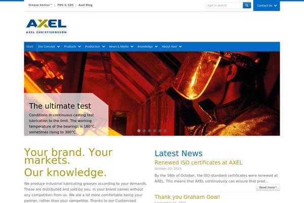Progress theme site design template sample